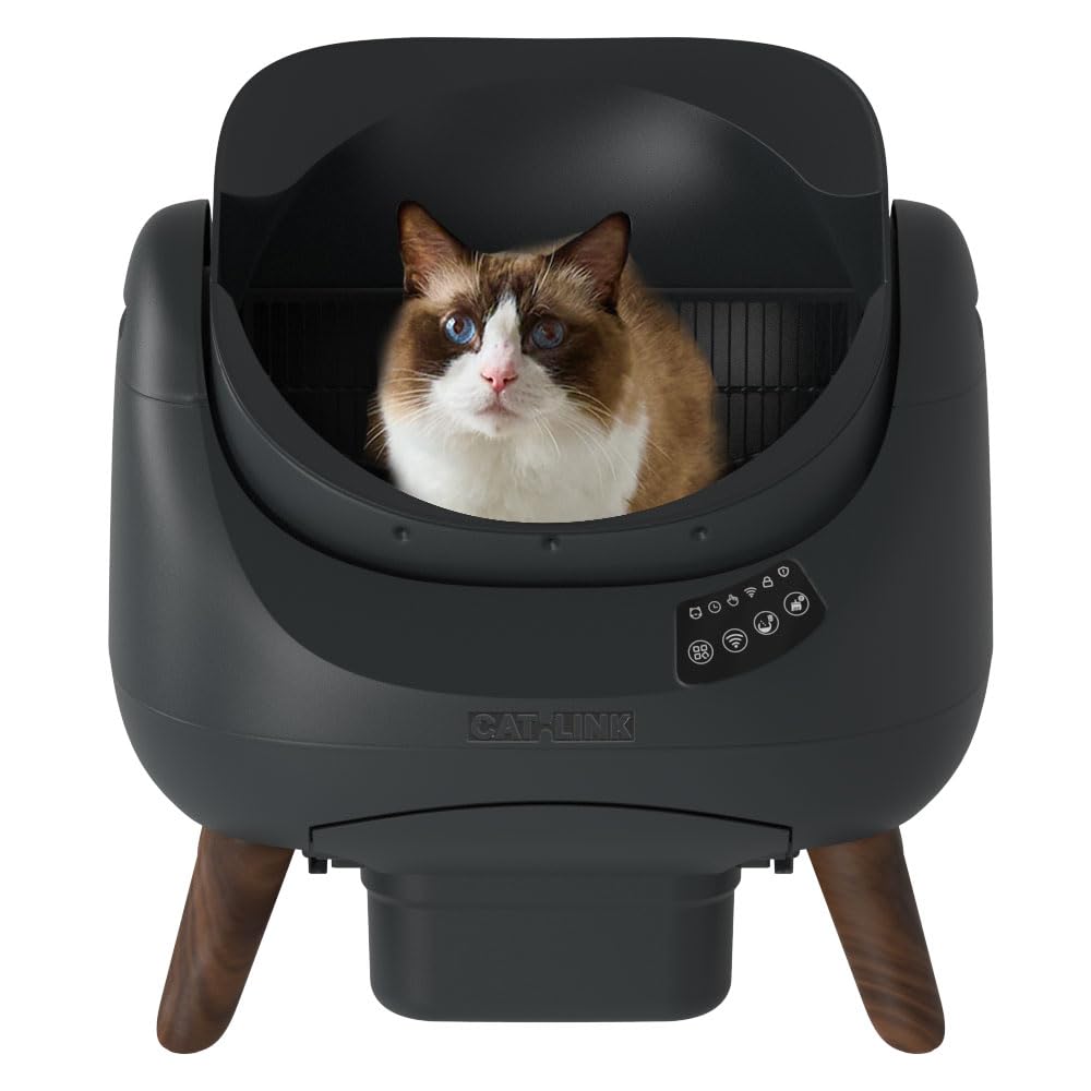 Amazon | 【OFT】 自動猫トイレ CATLINK SCOOPER OPEN-X ブラック